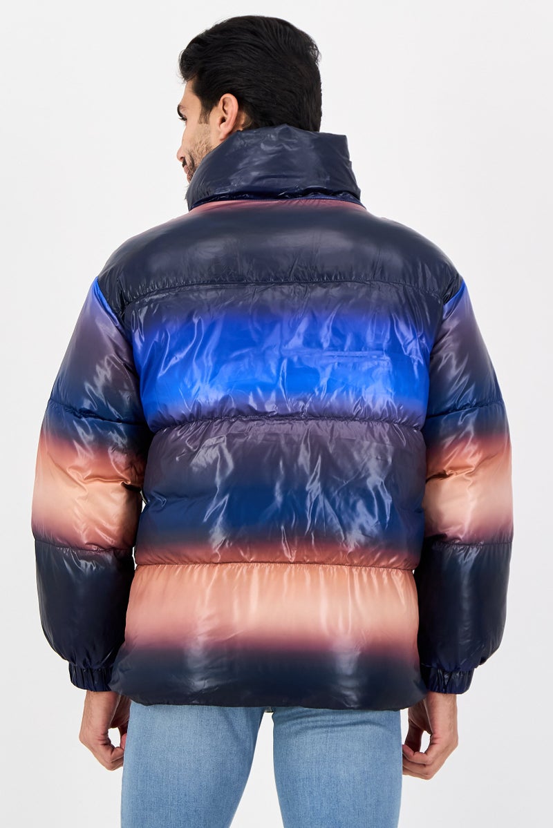 MONKI Men Quilted Puffer Jacket, Multicolor - Image 2